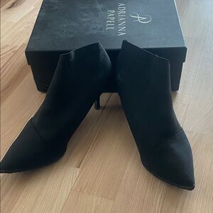 Adrianna Papell Black Heeled Boots